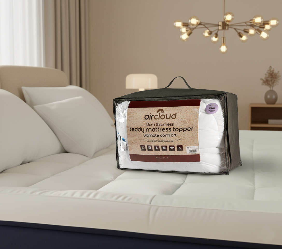 Teddy 10cm Mattress Topper - Aircloud