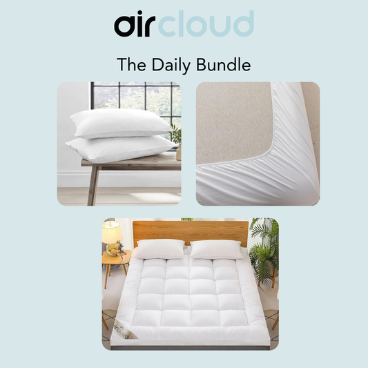 AirCloud Daily Bundle - Topper + Fitted Sheet + Pillows