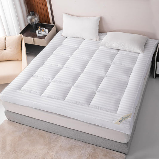 10CM Satin Stripe Mattress Topper