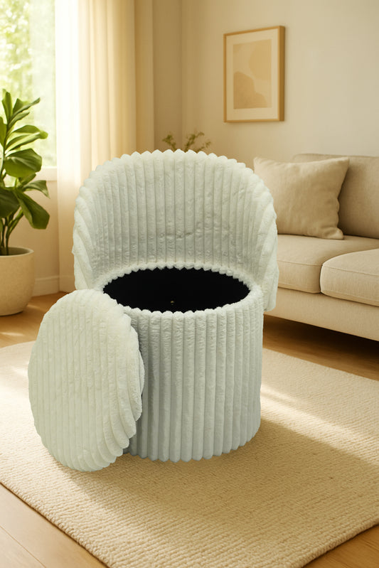 3 In 1 Harp Ottoman Storage Stool Box