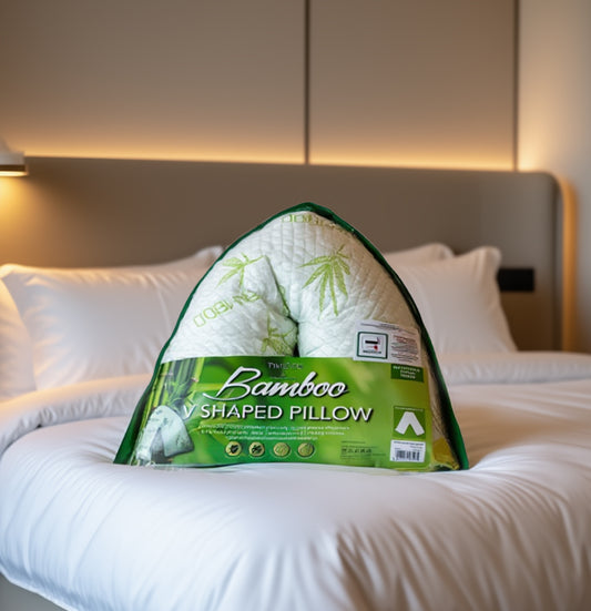 Bamboo Memory Foam V-Shaped Pillow